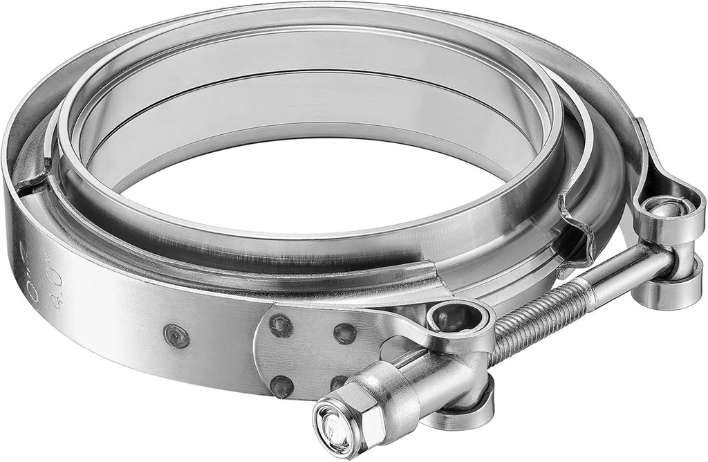 3.5 Inch V-Band Flange & Clamp Kit for Exhaust (Stainless Steel)