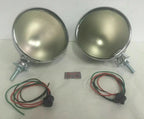 7 Inch Seal Beam Headlights with Bulbs for Ford FOMOCO Chrome Dietz Buckets (1953–1956)