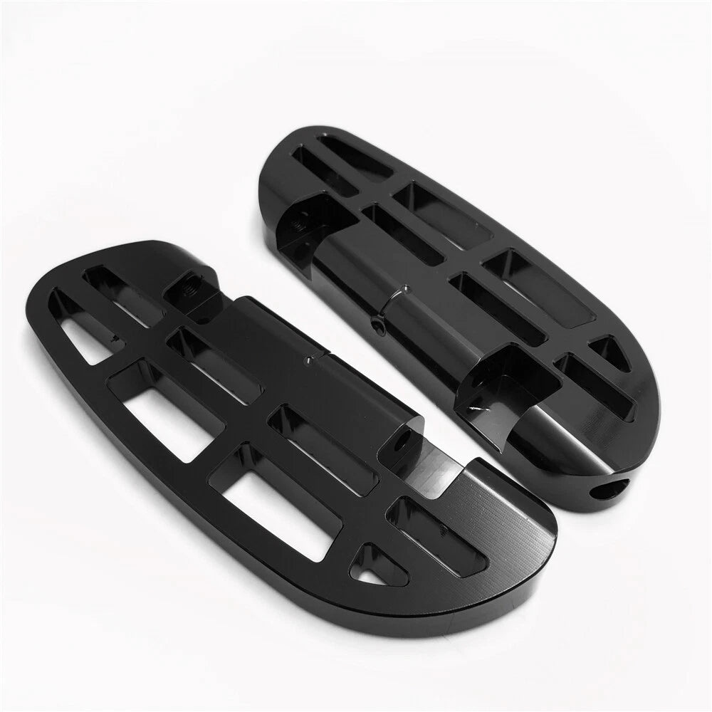 Dominator Leaf Passenger Footboard for Harley Touring (1993–2008) Black