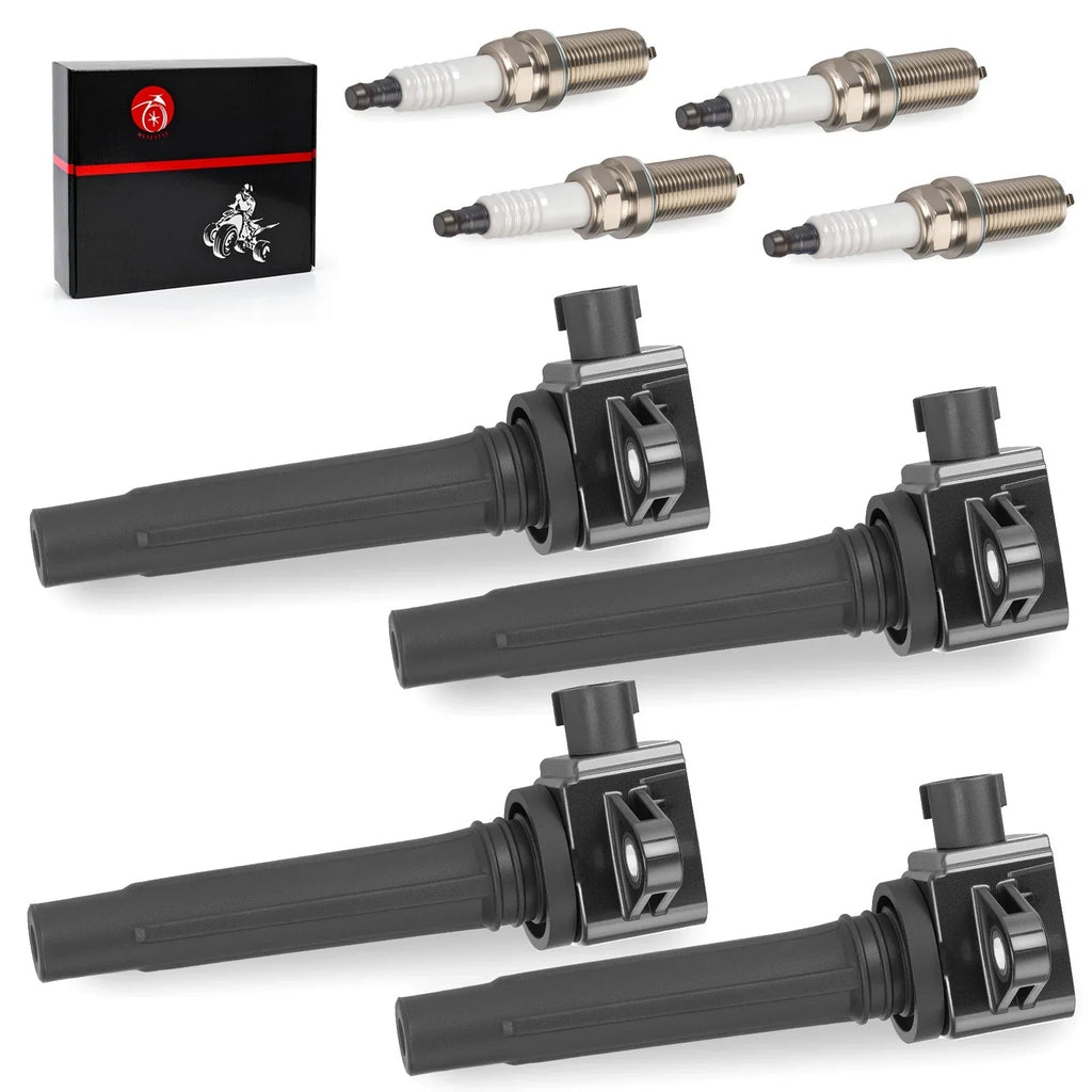 4pcs/set Ignition Coils w Spark Plug for Yamaha UP1800