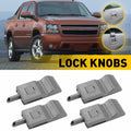 Set of 4 Door Lock Knobs Gray for GMC Yukon (2007–2014)