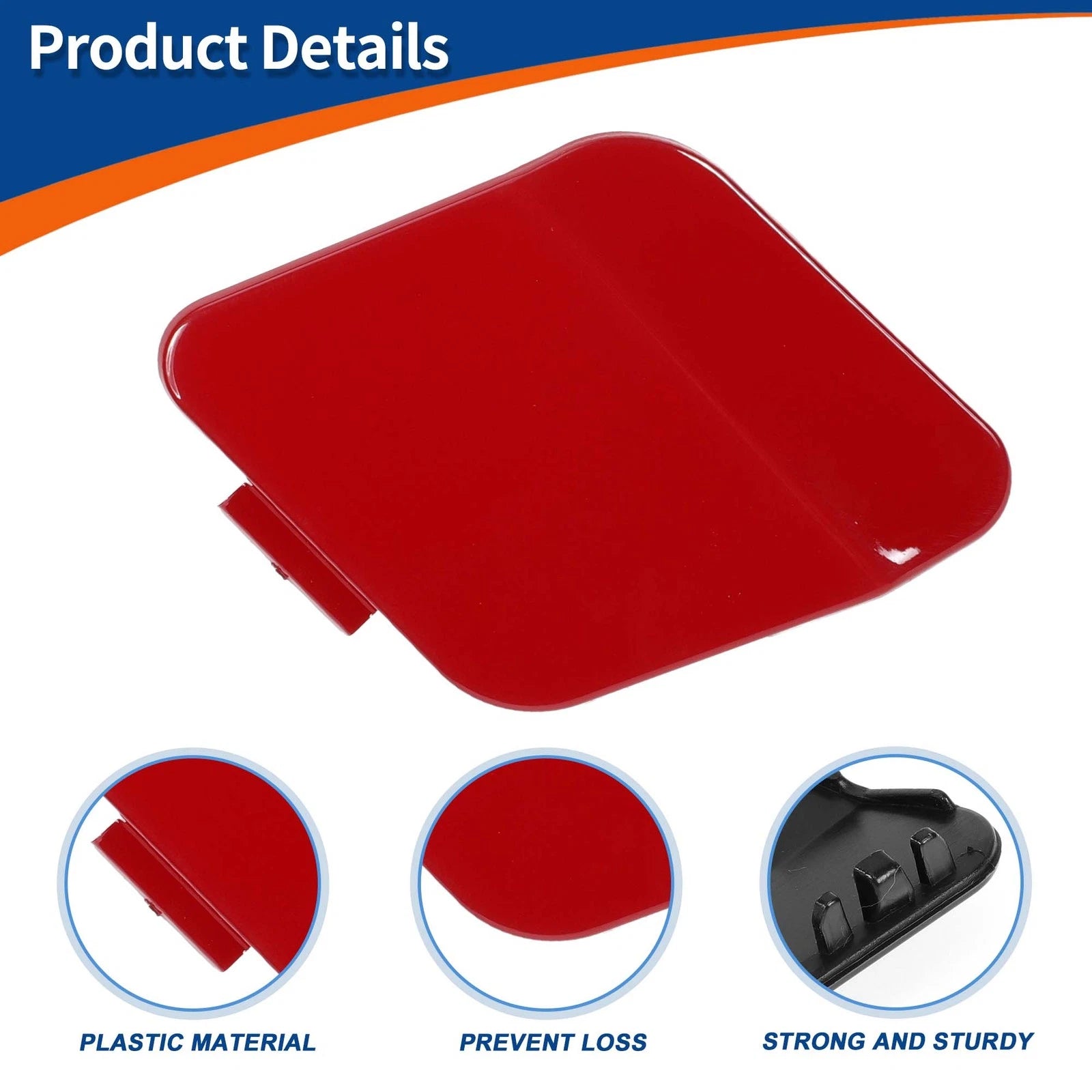 Tow Hook Cover for BMW 114i (2012–2014) No. 51118053828 Crimson Red