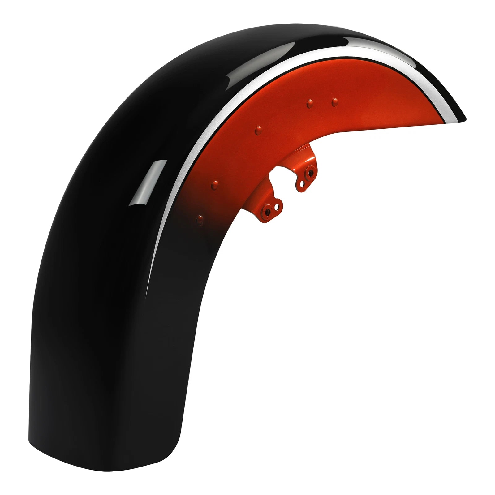Front Fender for Harley CVO Electra Glide (2014–2024) Sunset Orange/Black Fade