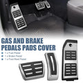 3pcs Gas Brake Foot Rest Pedals Pads Cover for Audi Q7 Q8 (2016–2023)