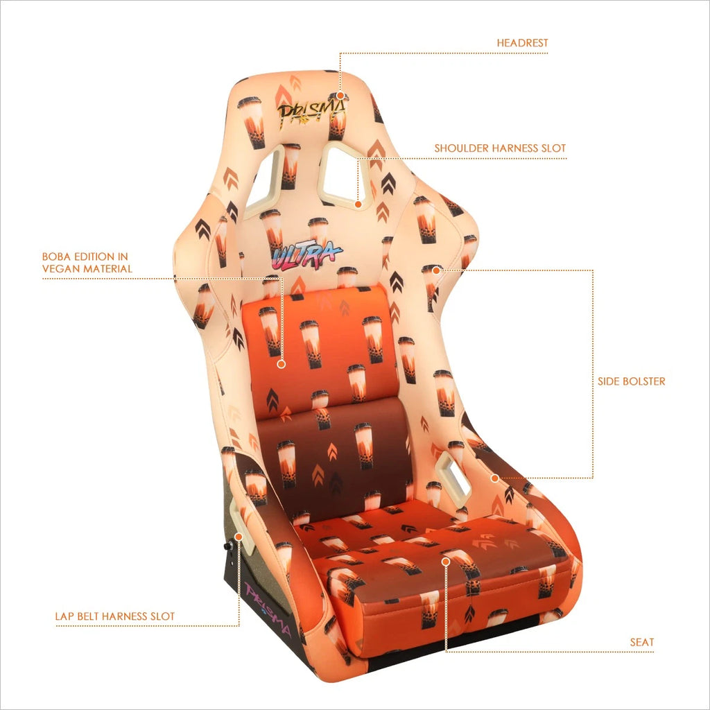 NRG FRP-302-BOBA Fixed Back Bucket Racing Seat for Universal Fit (2000–2023)