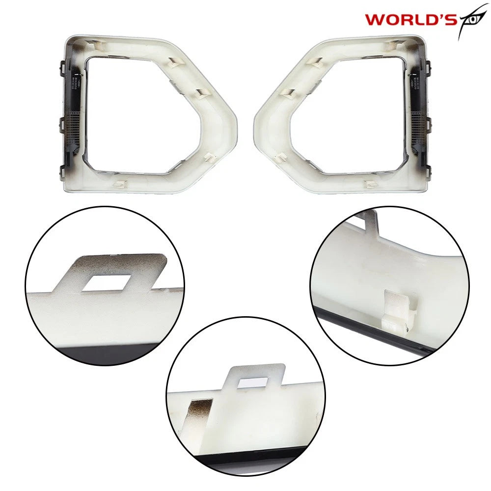 Set of 2 Front Fog Light Outer Bezel Covers for GMC Sierra Denali SLT