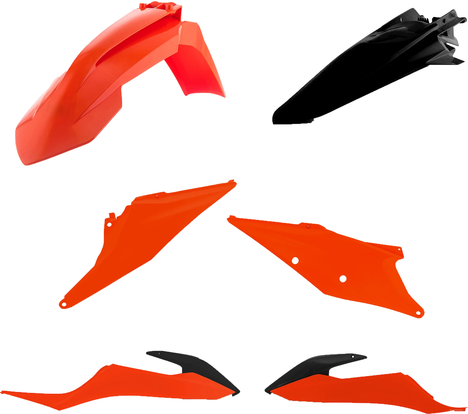 Acerbis Standard Body Kit for KTM EX/XC (2020–2023) - OEM Orange/Black