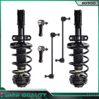 Set of 6 Front Struts, Outer Tie Rods, Sway Bar Links for Saturn Ion (2005–2007)