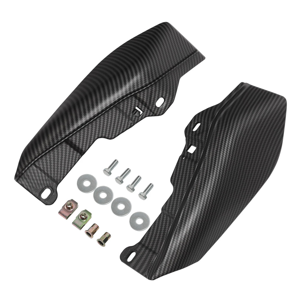 Carbon Fiber Matte Black Mid-Frame Air Deflector for Harley Street Glide (2009–2023)