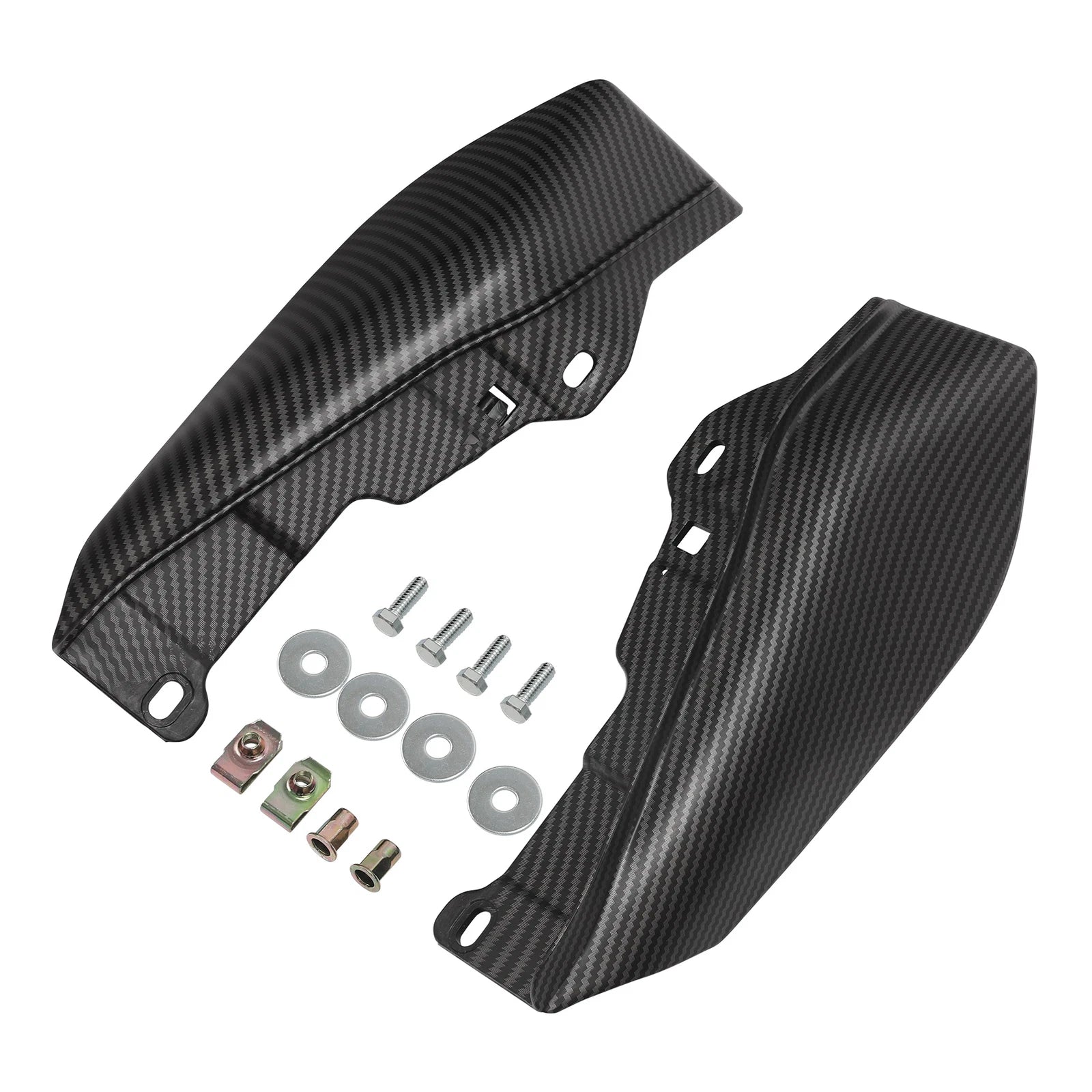 Carbon Fiber Matte Black Mid-Frame Air Deflector for Harley Street Glide (2009–2023)