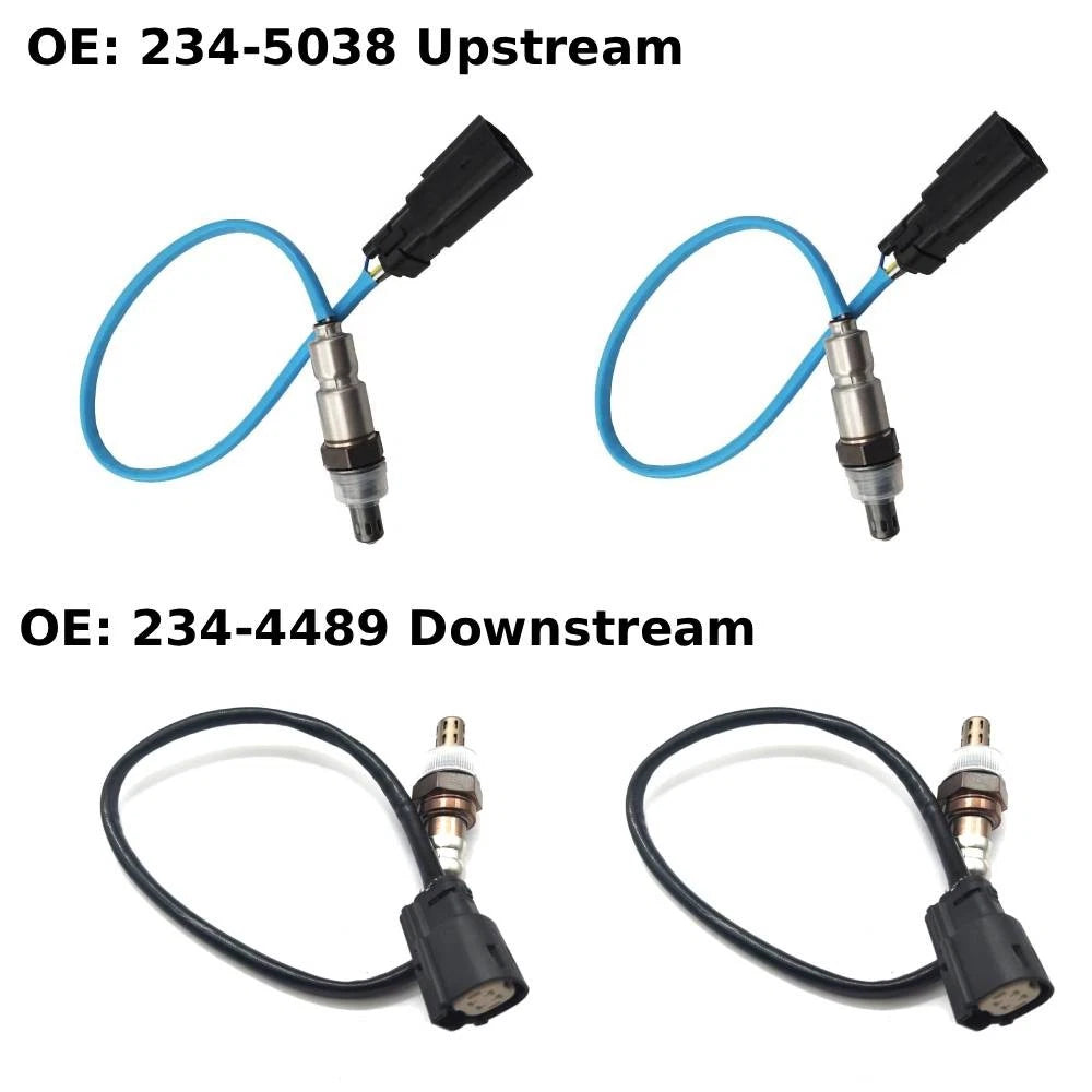 Set of 4 Oxygen Sensors 234-4489, 234-5038 for Ford Edge, Lincoln MKX, Mazda CX-9 (2007–2015)