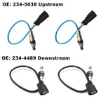 Set of 4 Oxygen Sensors 234-4489, 234-5038 for Ford Edge, Lincoln MKX, Mazda CX-9 (2007–2015)