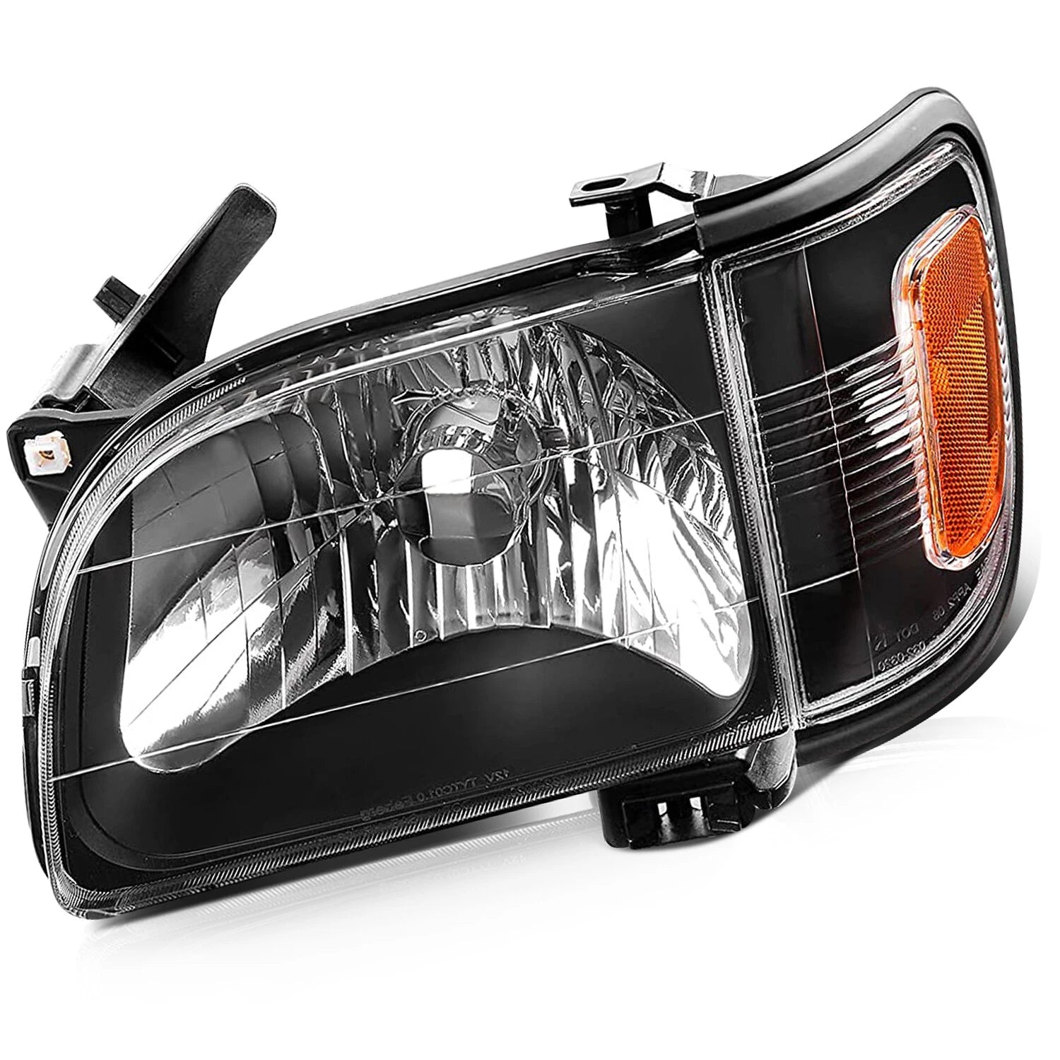 Headlight Assembly for Toyota Tacoma (2001-2004) Black Housing Clear Lens Pair