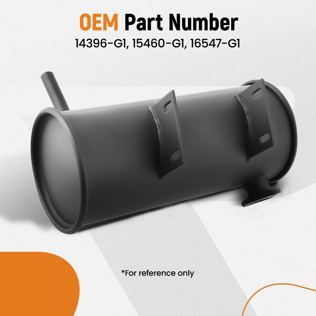 Muffler Kit for EZGO 2 Cycle Gas Golf Cart (1976–1987) 14396-G1 15460-G1 16547-G1