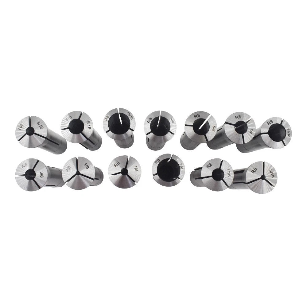 13PCS Precision R8 Collet Set for Mill Machine