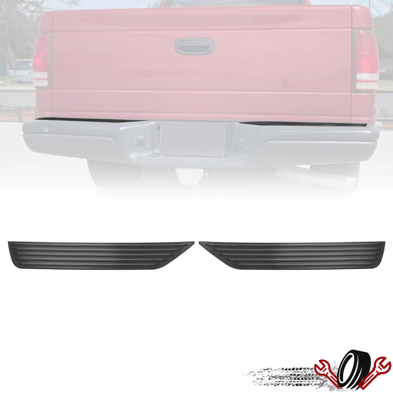 Rear Step Bumper Upper Pad for Dodge Dakota (1997–2004)