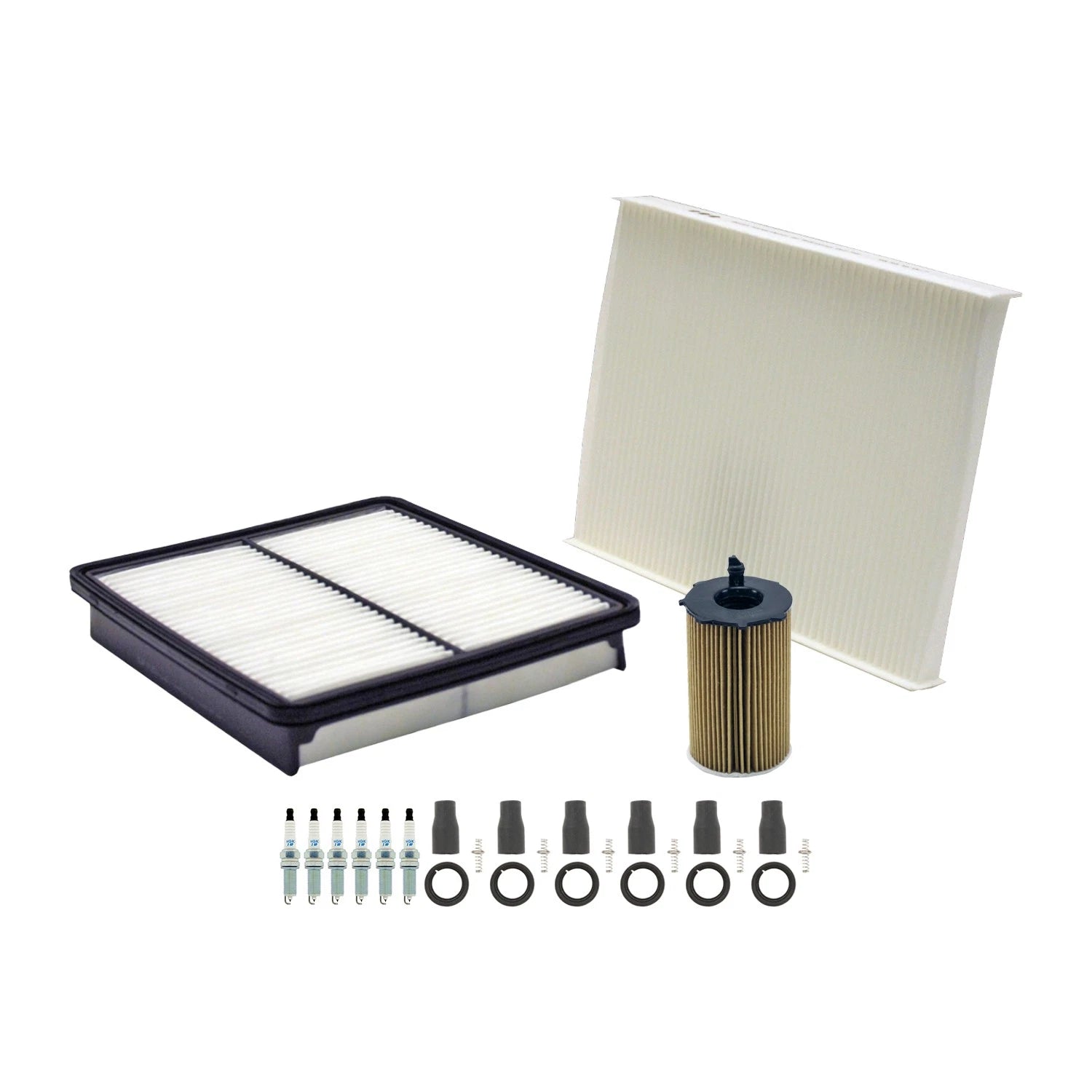 Tune Up Kit with NGK 6 Spark Plugs & Boots for Santa Fe Sorento (2001–2012)