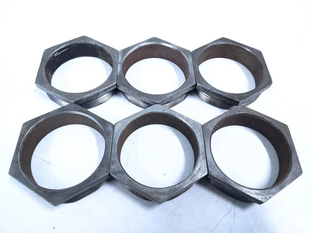 Set of 6 Hexagon Head Bushed Conduit Nipples for Volvo Penta (2.5")