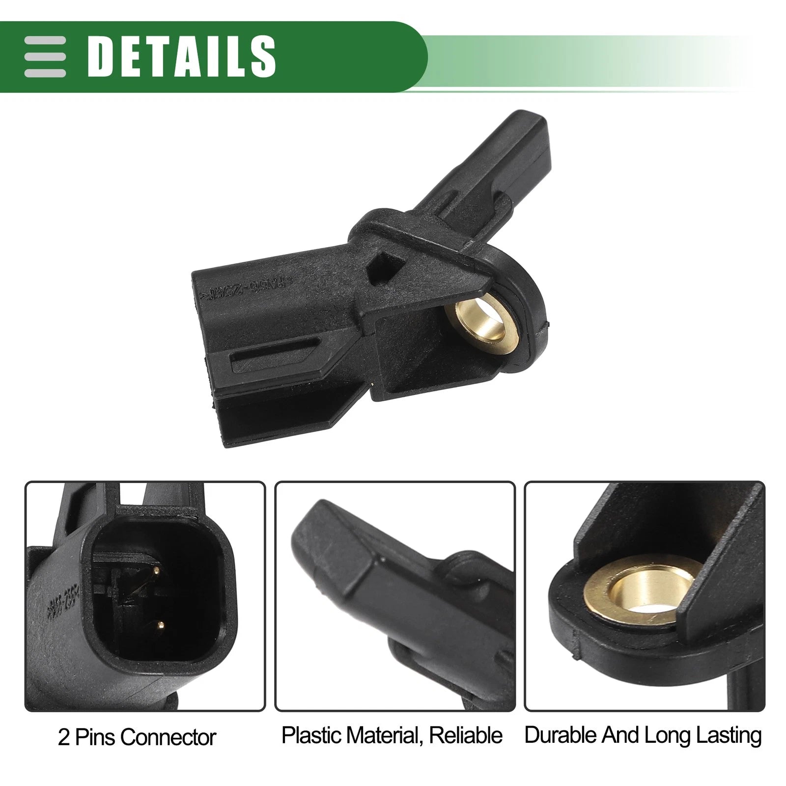ABS Wheel Speed Sensor Set of 2 for Ford Focus C-Max Mondeo (30748149)