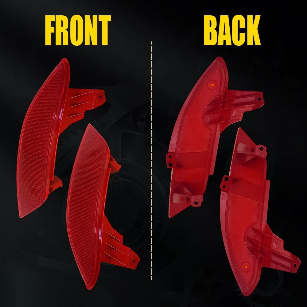 2X Rear Bumper Reflectors Red Lens for Honda HR-V (2016–2022)