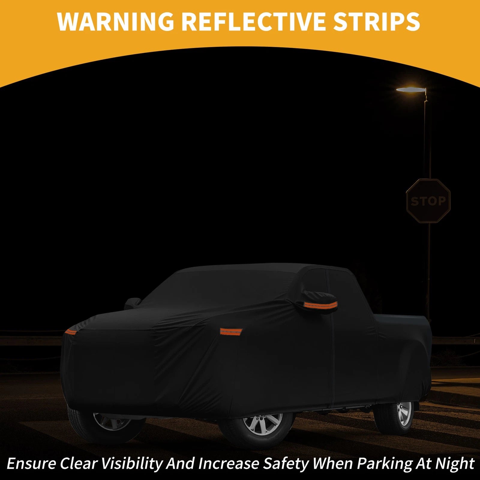 Waterproof Car Cover for Chevy Silverado (190T-PU, Black)