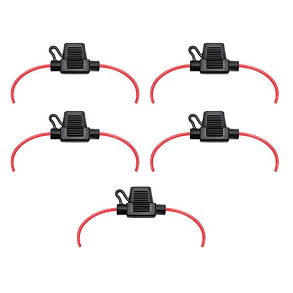 5 Pack Waterproof Inline Fuse Holder 12 Gauge 12V 30A