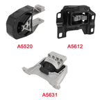3X Engine Motor Mounts for Ford Escape 2013–2016 2.0L Auto