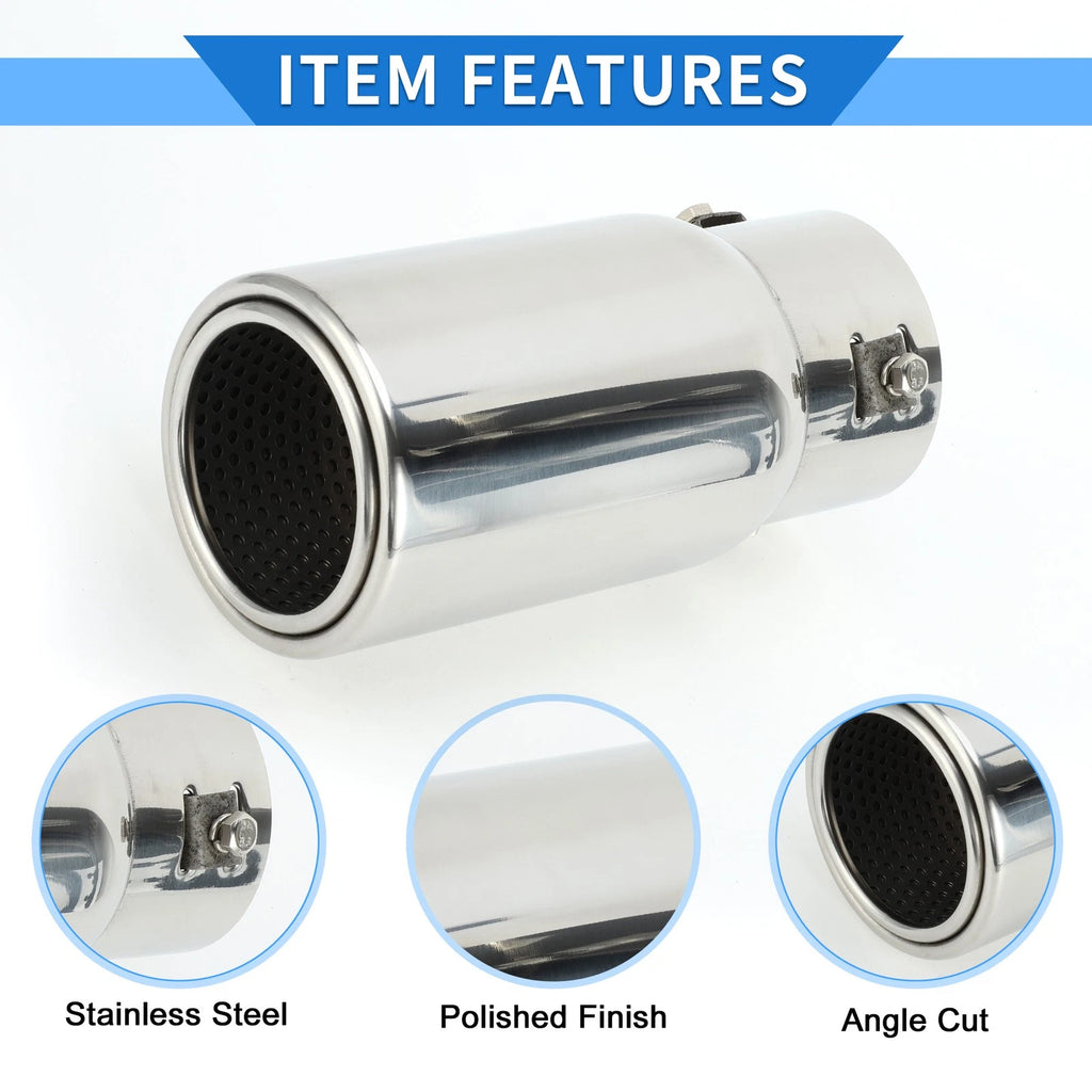 Exhaust Tip for Toyota Land Cruiser Prado (1 Pc, 1.3" - 2.9" Inlet)