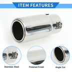 Exhaust Tip for Toyota Land Cruiser Prado (1 Pc, 1.3" - 2.9" Inlet)
