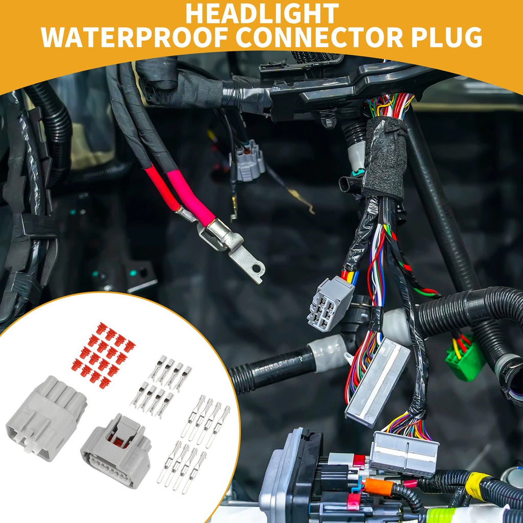 8Pin Headlight Waterproof Connector Plug for Toyota 