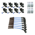Set of 8 Ignition Coil Wires & Platinum Spark Plugs for Silverado 1500 Yukon