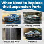 Front Shock Struts Control Arms Assembly for Mazda 6 (2003-2008)