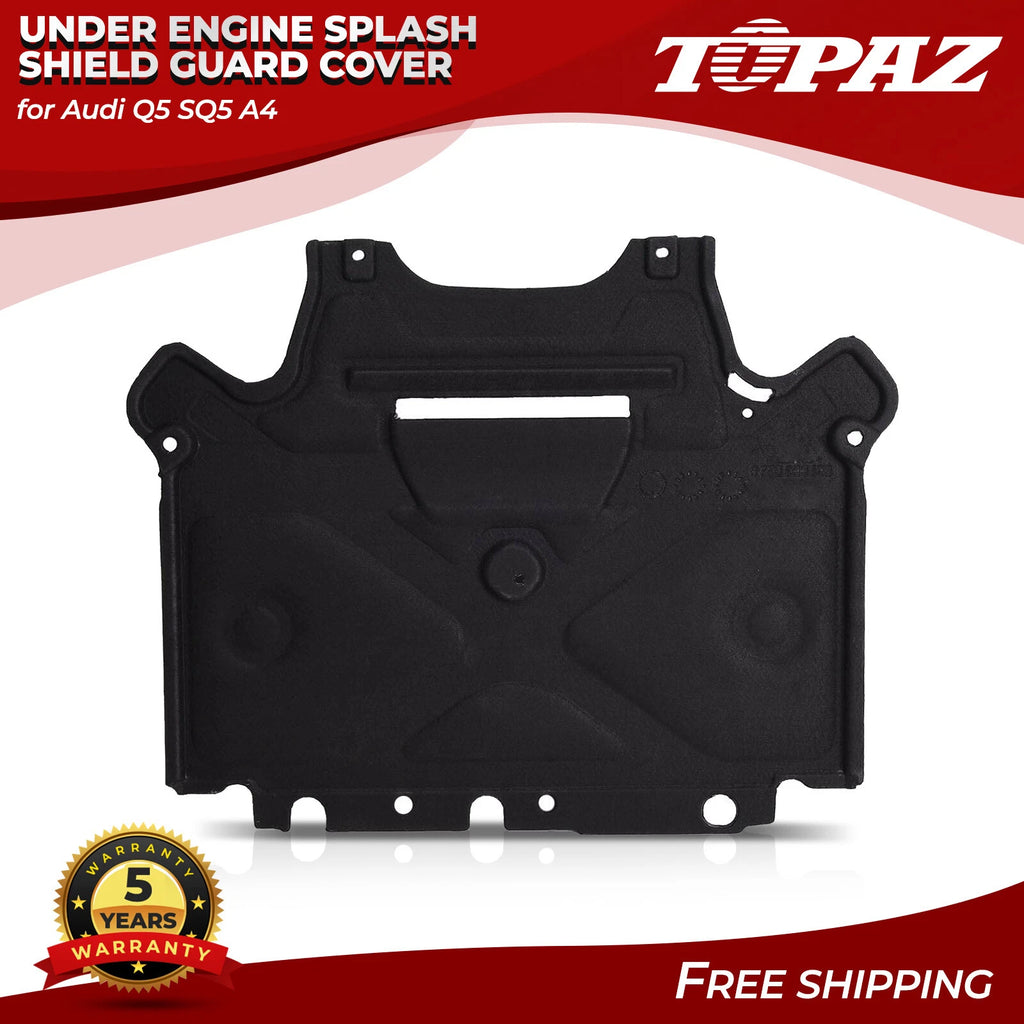 Rear Lower Under Engine Splash Shield for Audi Q5 SQ5 A4 S4 (2018–2023)