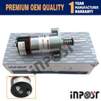 12V Fuel Solenoid 125-5773 8C-9986 for CAT 3204 3304 3304B 3306 3306B (–)