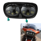 5.75" Dual LED Headlight Projector Lamp for Harley Touring Road Glide (1998–2013)