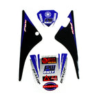 3M Blue Decals Graphics Stickers for Yamaha Peewee 80