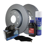 Front Brake Kit 350mm Disc Rotors Akebono Ceramic Pads for Ford F-150 (2015–2023)