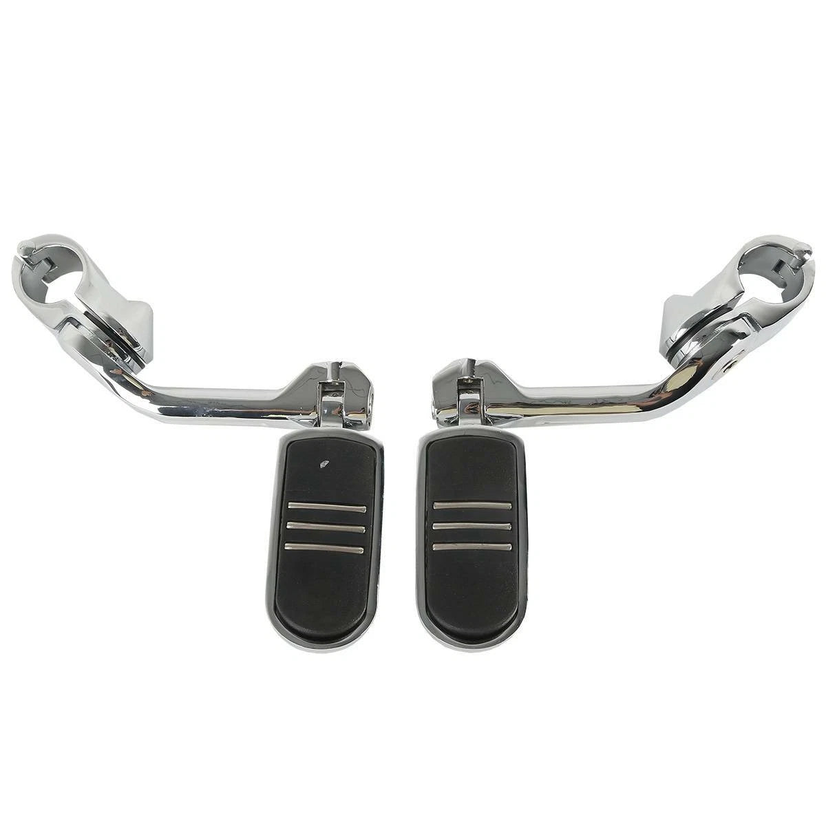 1.25" Angled Highway Engine Guard Foot Pegs for Harley Touring (Fits 2014-2023)