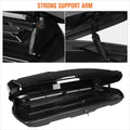 Cargo Roof Top Mounted Storage Box with Lock & Brackets for Universal Fit (80"L x 30"W x 13"H)