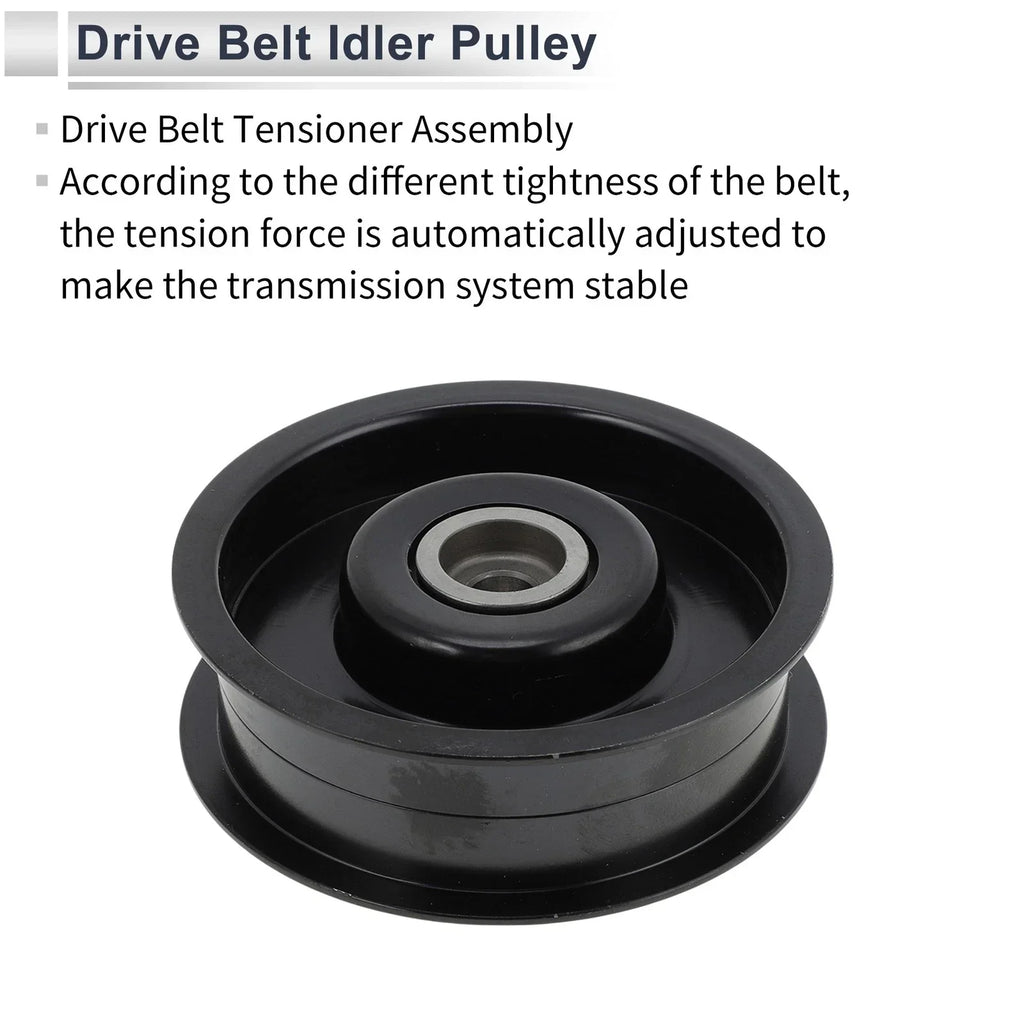 Drive Belt Idler Pulley for Mercedes-Benz W463 (2009-2014) Black 1 x Pc
