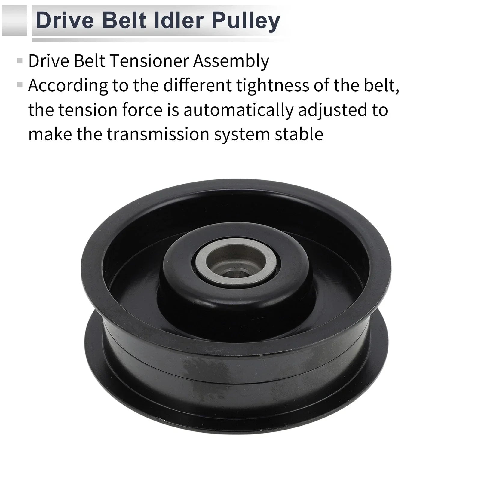 Drive Belt Idler Pulley for Mercedes-Benz W463 (2009-2014) Black 1 x Pc
