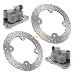 Front Left/Right Brake Caliper & Disc Rotor for Polaris RZR 800 EFI (2008–2014)