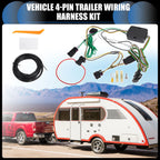Set of 4-Pin Trailer Wiring Harness Kit for Ford Transit-150 (2015–2022)