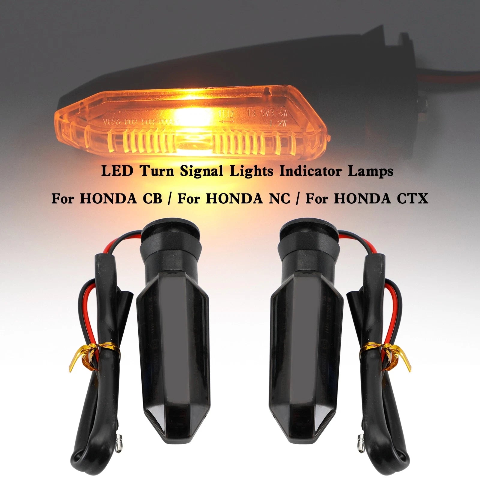 LED Turn Signal Lights for Honda CRF250 CB500 CB650F CTX700 (Fits 2014–2020)