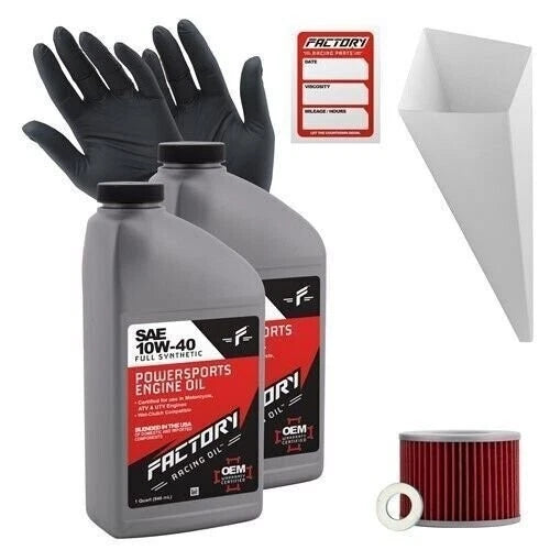 2X 10W40 Oil Change Kit for Kawasaki KL250 EX250