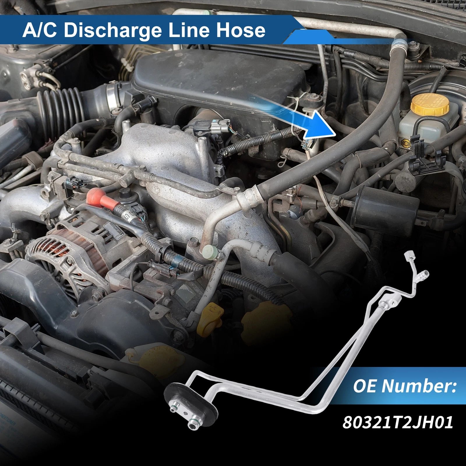 A/C Refrigerant Liquid Hose for Honda Accord (2013–2017) No. 80321T2JH01