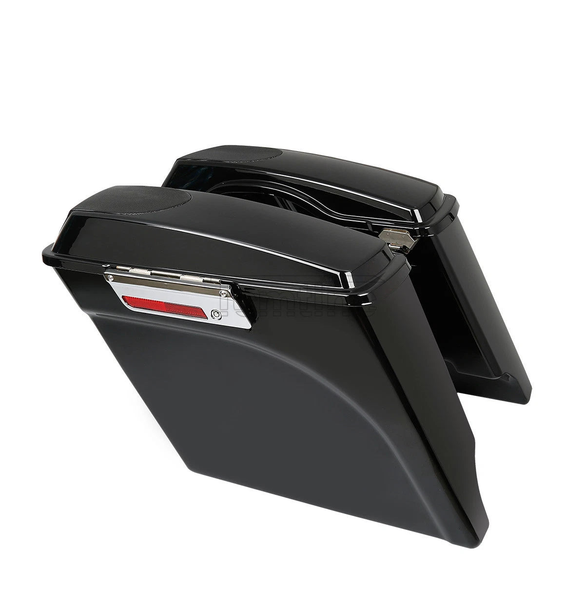 5" Stretched Saddlebags w/ 5x7" Speaker Grill for Harley Touring Road King (1993–2013)
