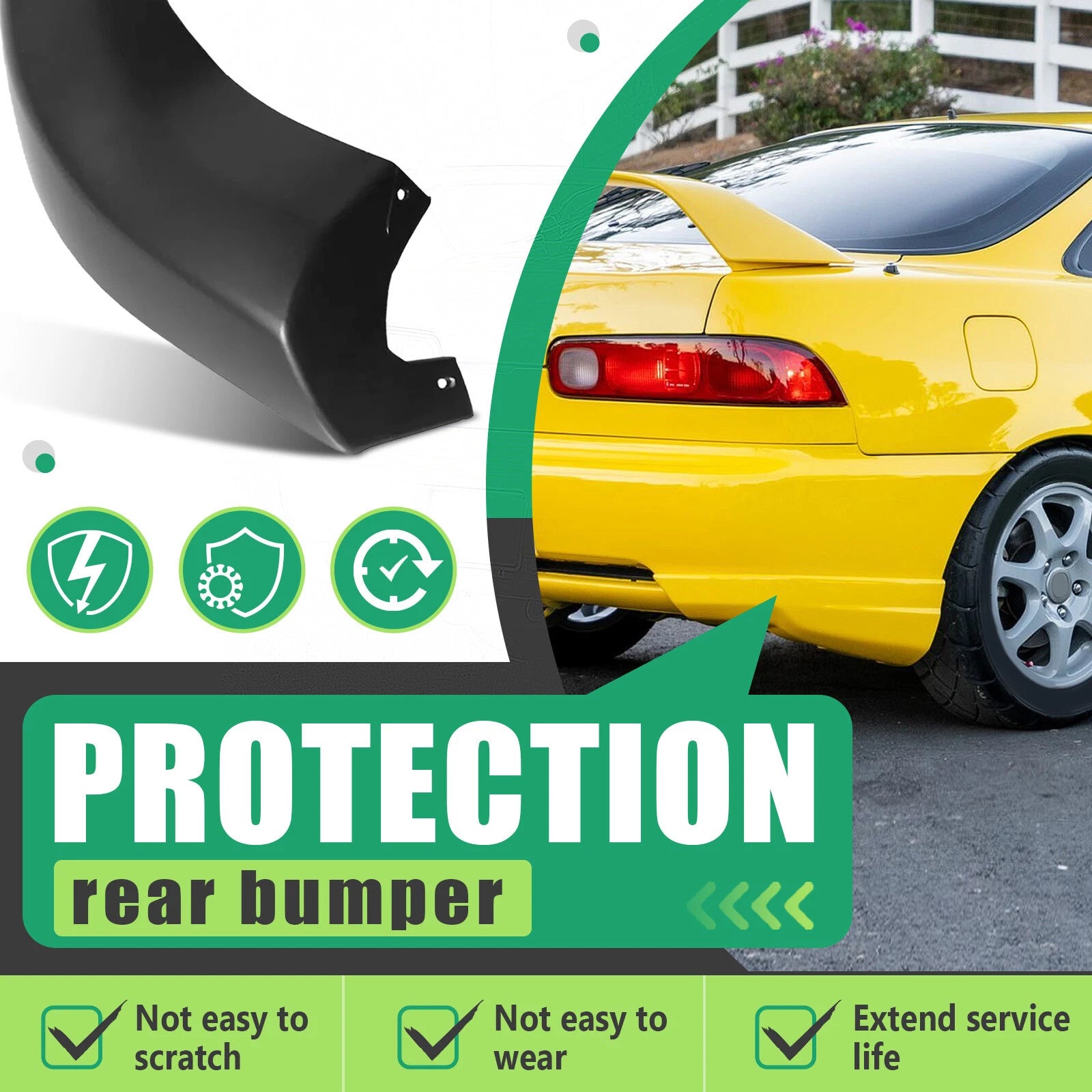 Rear Bumper Lip Spoiler for Acura Integra (1998–2001)