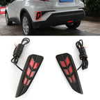 Pair 12V LED Rear Bumper Tail Brake Lights for Toyota CHR (2018)