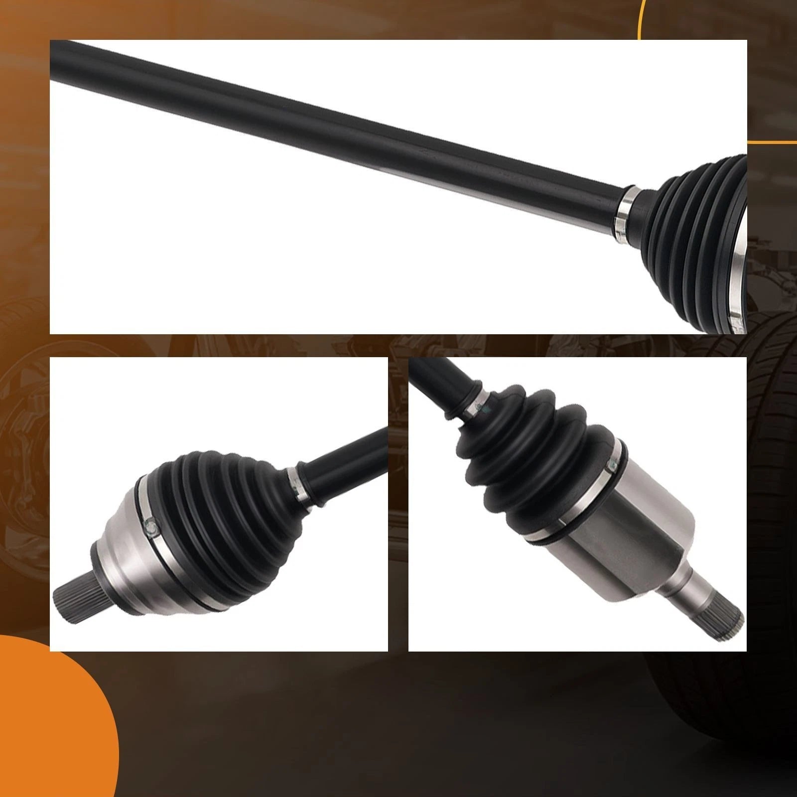 Front CV Axle Shaft Joint Assembly Pair for VW Golf Jetta Passat (2005–2018)